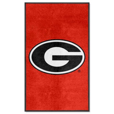 Fan Mats  LLC Georgia Bulldogs 3x5 Logo Mat Portrait Black