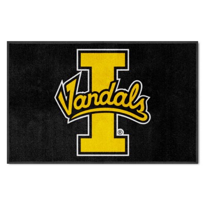 Fan Mats  LLC Idaho Vandals 4x6 Logo Mat Landscape Black