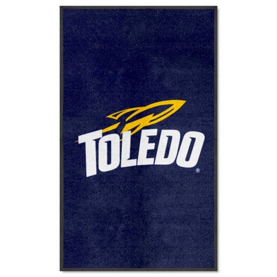 Fan Mats  LLC Toledo Rockets 3x5 Logo Mat Portrait Navy