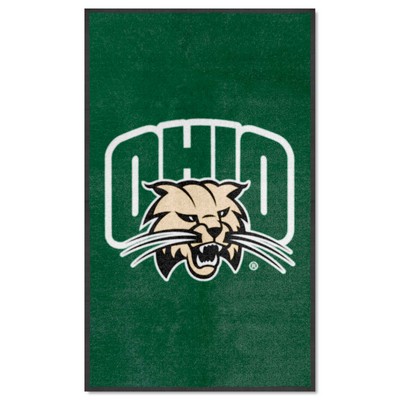 Fan Mats  LLC Ohio Bobcats 3x5 Logo Mat Portrait Green