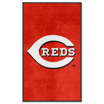 Fan Mats  LLC Cincinnati Reds 3x5 Logo Mat Portrait Red