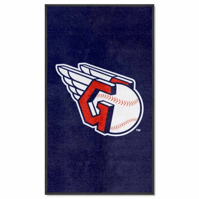 Fan Mats  LLC Cleveland Indians 3x5 Logo Mat Portrait Navy