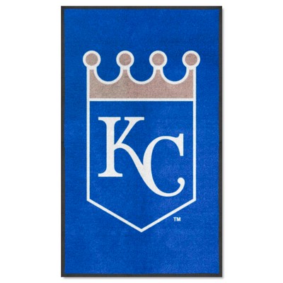 Fan Mats  LLC Kansas City Royals 3x5 Logo Mat Portrait Blue