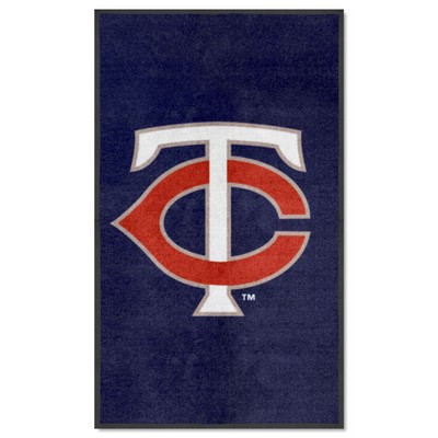 Fan Mats  LLC Minnesota Twins 3x5 Logo Mat Portrait Navy