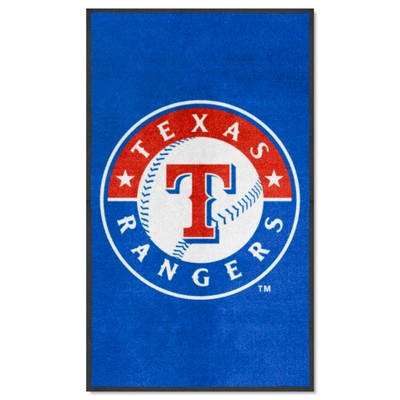 Fan Mats  LLC Texas Rangers 3x5 Logo Mat Portrait Blue