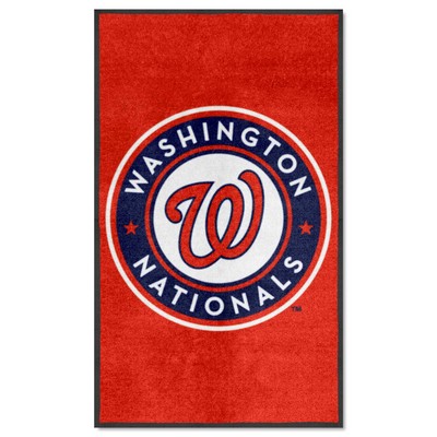 Fan Mats  LLC Washington Nationals 3x5 Logo Mat Portrait Red