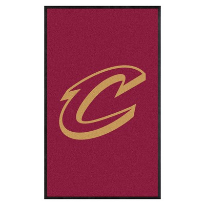 Fan Mats  LLC Cleveland Cavaliers 3x5 Logo Mat Portrait Wine