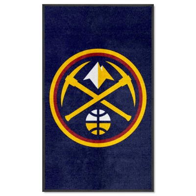 Fan Mats  LLC Denver Nuggets 3x5 Logo Mat Portrait Navy