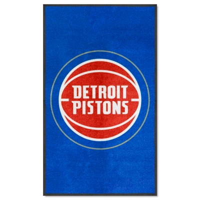 Fan Mats  LLC Detroit Pistons 3x5 Logo Mat Portrait Blue