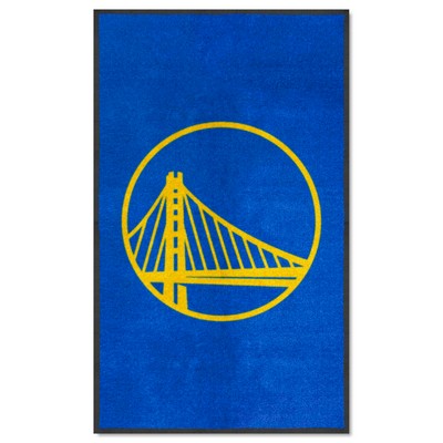 Fan Mats  LLC Golden State Warriors 3x5 Logo Mat Portrait Royal