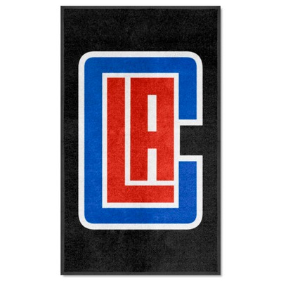 Fan Mats  LLC Los Angeles Clippers 3x5 Logo Mat Portrait Black