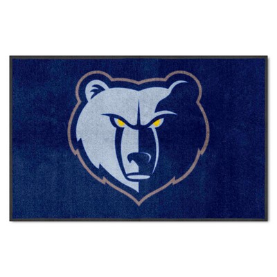 Fan Mats  LLC Memphis Grizzlies 4x6 Logo Mat Landscape Navy