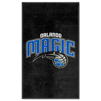 Fan Mats  LLC Orlando Magic 3x5 Logo Mat Portrait Black