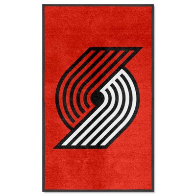 Fan Mats  LLC Portland Trail Blazers 3x5 Logo Mat Portrait Red