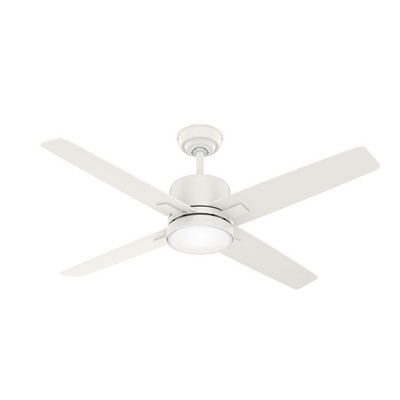 Casablanca Fan Co Casablanca 52 inch Axial Fresh White Ceiling Fan with LED Light Kit and Wall Control White