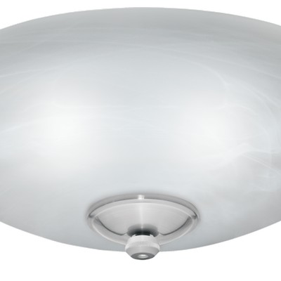 Casablanca Fan Co Casablanca Low Profile Bowl Light Fixture Brushed Nickel/Chrome