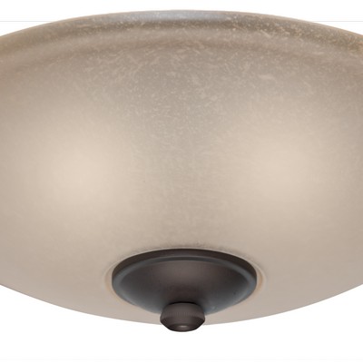 Casablanca Fan Co Casablanca Low Profile Bowl Light Fixture Bronze/Brown