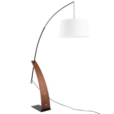 Lumisource Robyn Floor Lamp Walnut Wood