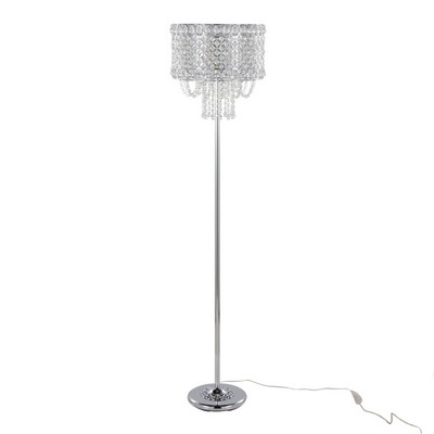 Lumisource Droplets 60in Metal Floor Lamp Polished Chrome