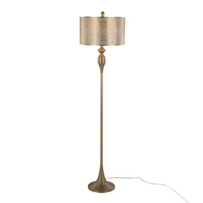 Lumisource Ashland 63in Metal Floor Lamp Gold Metal