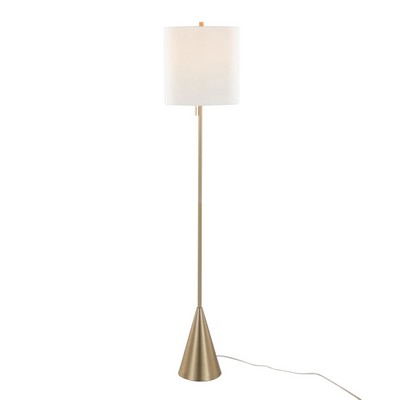 Lumisource Cone 64in Metal Floor Lamp Gold Metal