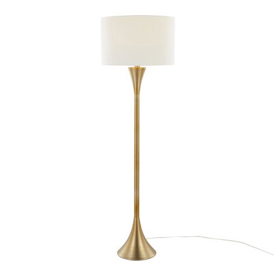 Lumisource Lenuxe 65in Metal Floor Lamp Gold Metal