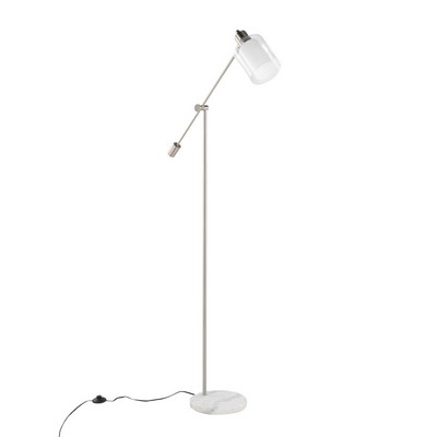 Lumisource Marcel Floor Lamp White Marble