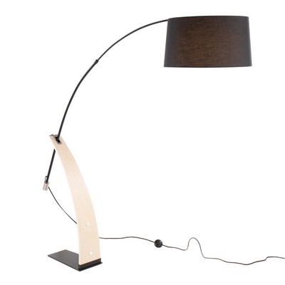 Lumisource Robyn Floor Lamp Natural Wood