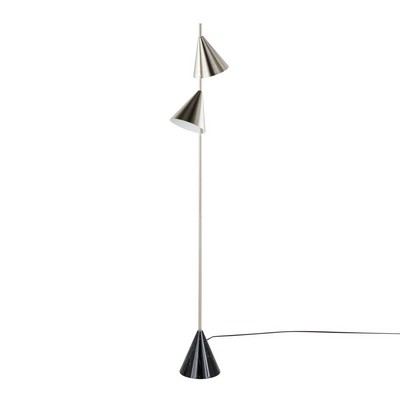 Lumisource Cone 65in Metal Floor Lamp Plated Nickel