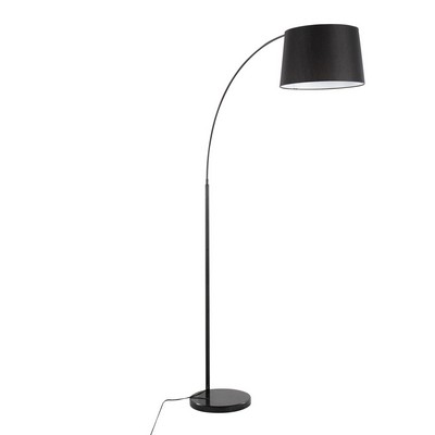 Lumisource March Floor Lamp Black Marble