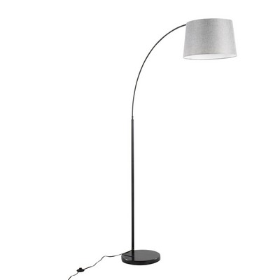 Lumisource March Floor Lamp Black Marble