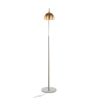 Lumisource March Floor Lamp White Marble