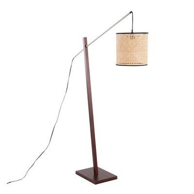 Lumisource Arturo Floor Lamp Walnut Wood