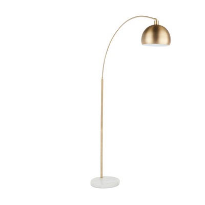 Lumisource March Floor Lamp White Marble