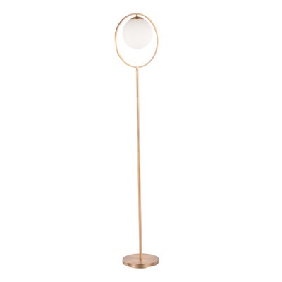 Lumisource Moon Floor Lamp Gold Metal