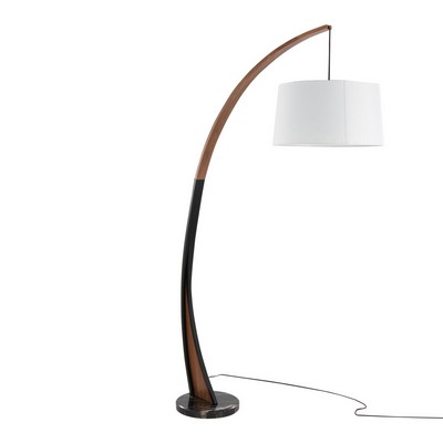 Lumisource Noah-Salon Floor Lamp Black Marble