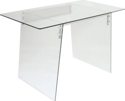 Lumisource Glacier Desk clear/chrome