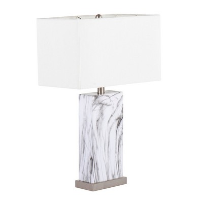 Lumisource Cory Table Lamp White Marble