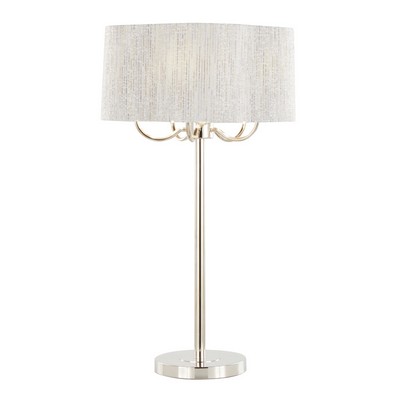 Lumisource Lily 30in Metal Table Lamp Polished Nickel