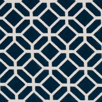 Charlotte Fabrics Y1297 Navy Geometric