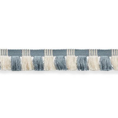 Schumacher Trim JUNO FRINGE SKY & IVORY