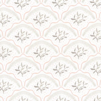 Stout Wallpaper W7845 VINE SCALLOP 1 BLOSSOM