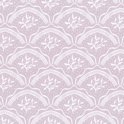 Stout Wallpaper W7845 VINE SCALLOP 3 LILAC