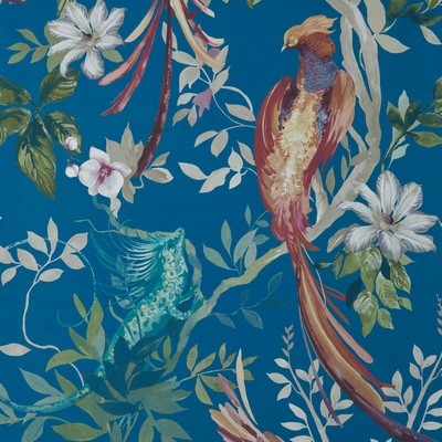 1838 Wallcoverings BIRD SONNET (WP) # 04 ROYAL BLUE