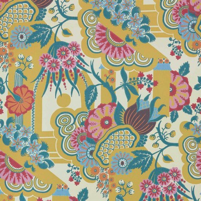 1838 Wallcoverings PINEAPPLE GARDEN (WP) # 01 YELLOW