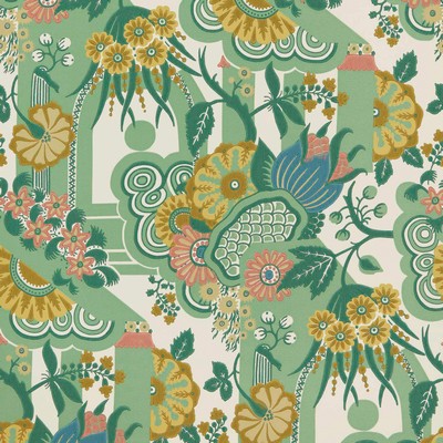 1838 Wallcoverings PINEAPPLE GARDEN (WP) # 02 VERDE