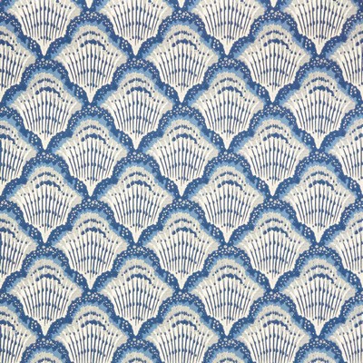 1838 Wallcoverings CALICO SHELL (WP) # 04 COBALT