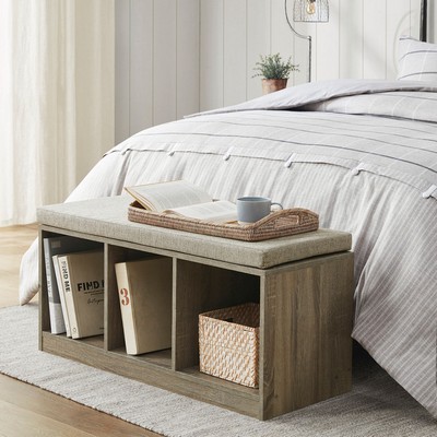 Olliix Zeus Zeus Accent Bench Gray