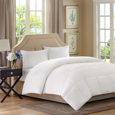 Olliix Benton All Season 2 in 1 Down Alternative Comforter White