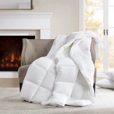 Olliix Signature Dobby Cotton Down Alternative Comforter White